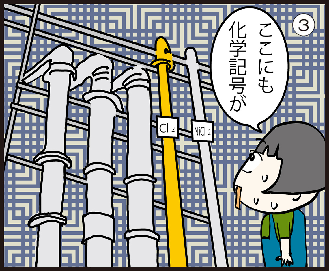 「ここにも化学記号が」