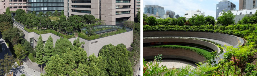 Mitsui Sumitomo Insurance Surugadai Building, Surugadai Building rooftop garden
