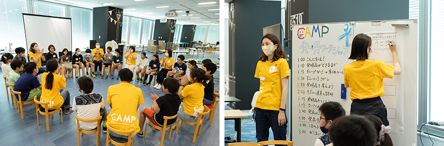 Icebreaking at a workshop. Participants form a circle, introduce themselves, and divide into groups in a fun atmosphere.