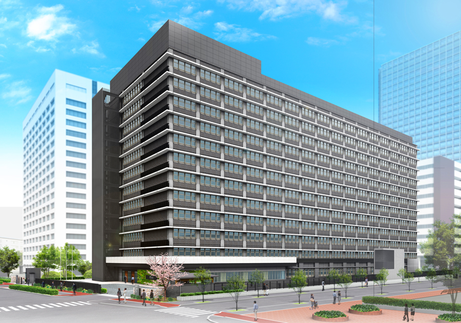 Exterior rendering of the Ministry of the Environment’s new office. Spacia is used to provide superior insulation