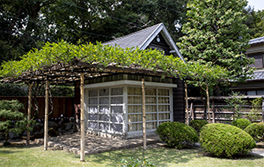 Western-style building located between the inner gate and the study annex (see the main text) . This is as near as editors were permitted to approach the great writer.