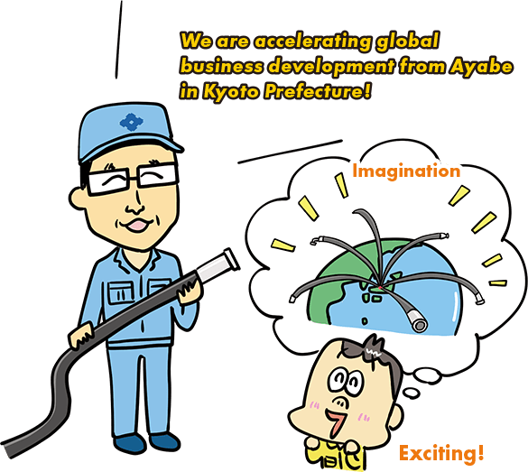 We are accelerating global business development from Ayabe in Kyoto Prefecture!
