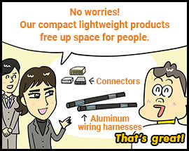 No worries! Our compact lightweight products free up space for people. That’s great!