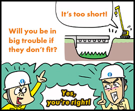It’s too short! Will you be in big trouble if they don’t fit? Yes, you’re right!