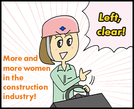 Left, clear! More and more women in the construction industry!