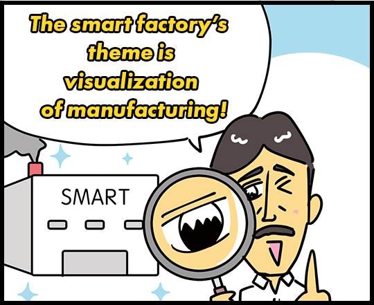 The smart factory’s theme is visualization of manufacturing!