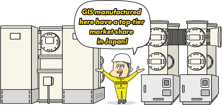 GIS manufactured here have a top-tier market share in Japan!