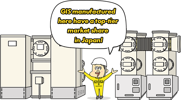 GIS manufactured here have a top-tier market share in Japan!