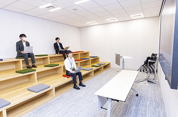 A theater conference room