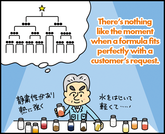“There’s nothing like the moment when a formula fits perfectly with a customer’s request.”
