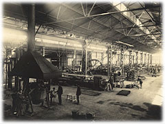 Interior of Sumitomo Copper Plant’s tube mill at Ajigawa circa 1910