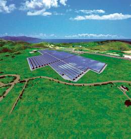太陽光エネルギーの発電所