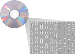 DVDディスクの拡大写真
