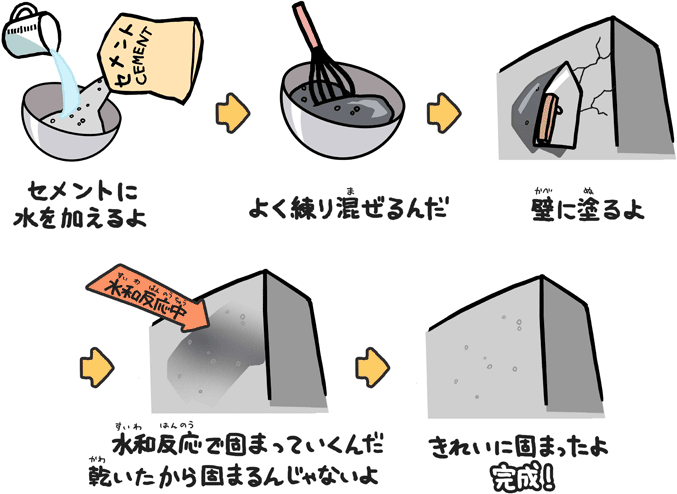 セメントはなぜ固まるのか知ってる？